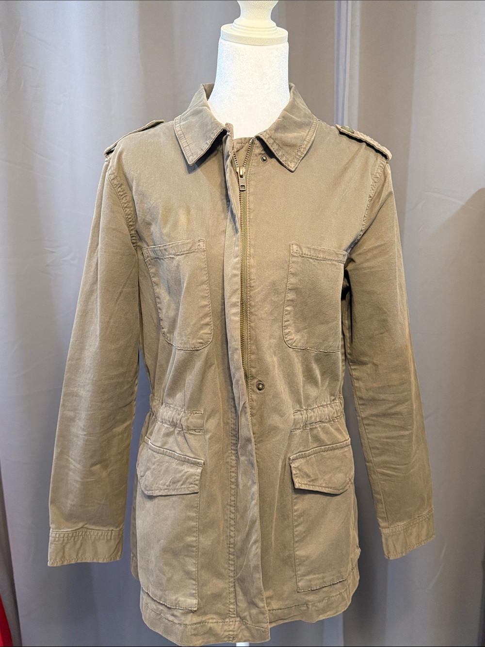 Hinge Olive Green Utility Jacket Size S